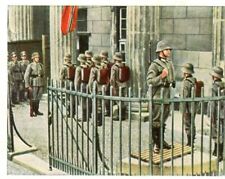 German Third Reich Cigarette Card Changing of The Guard Brandenburg Gate picture