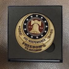 USS Independence CV-62 Challenge Coin Recycled Brass from Ship picture