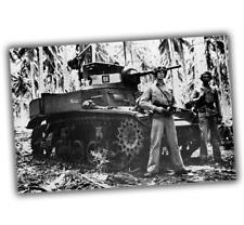 WW2 Photo Light tank M3 Pacific theater of war Glossy Size 