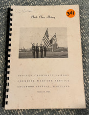 FREE SHIP 1942 Officer Candidate School Chemical Warfare Svc. 9th Class History