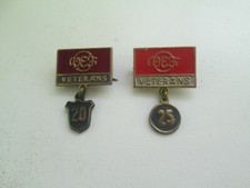 2 Badge мedals "Veteran of the VEF factory"
