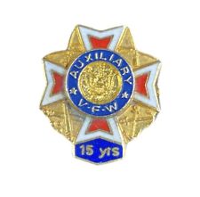 Vintage VFW Auxiliary 15 Year Membership Pin picture