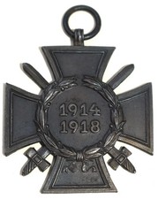 Germany - WWI Hindenburg Combatant Honor Iron Cross with Swords