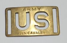 US Army, 7th Cavalry Brass Belt Buckle, Marked Price & Co, 1863, Reproduction picture