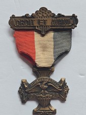 WW1 WWl US Midland County-MI Service Medal- Great War for Civilization Pin Badge