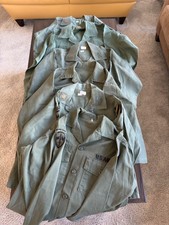 Vietnam Era US Army OG 107 Cotton Sateen Utility Shirt Lot of 6wwwwwwwwwww