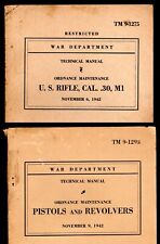 (2) Technical Manual TM 9-1295 Pistols and Revolvers & 9-1275 Rifle .30 M1 1942 picture