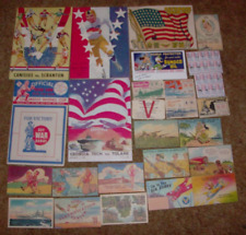 (4)PROGRAMS, (13)POSTCARDS,(4)BUS TICKETS,(1) DECAL, (1) BLOTTER,(1) V-CLUB CARD picture