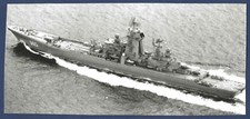 KIROV Class Battlecruiser Soviet Cold War Era 4.5" x 9.5" BW Photo