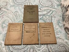 Lot Of 4 WWII Airplane Pilot Fuel Oil Instruments Electrical Books Military War picture