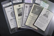 German World War II WWII Military Soldier Death Cards picture