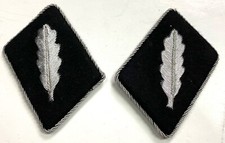WWII GERMAN WAFFEN Standartenfuhrer (COLONEL) COLLAR TABS-V.1