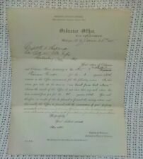 1865 Civil War, War Dept. Ordnance Office Property Return Document. VERY NICE picture