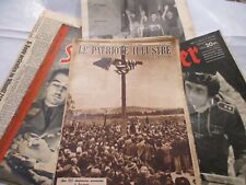 WW2 French Le Patriote Illustre Magazine 1945 Rommel Bismarck Russia Paratroops  picture
