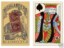 Highlanders Playing Cards 55 Repro Antique Poker Deck 1864 Civil War Era  picture