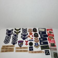 Assorted lot of 48 U.S. Military patches badges ribbons medals picture