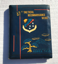1953 Korea 67th Tactical Reconnaissance Wing Lux Ex Tenebris w/ Signatures Book picture
