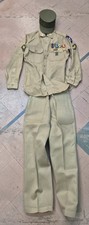 Vietnam Era US Army Khaki Cotton Uniform Shirt W Patches And Medals/ Provenance
