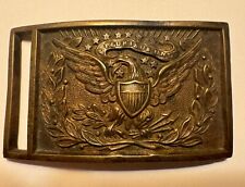 Non Dug US Civil War Belt Buckle Plate Military - Rare 630 Pattern Variation picture