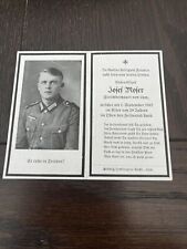 WWII German Death Cards. Lot Of 5. picture
