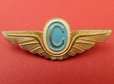 Soviet Aeroflot Stewardess Badge Russia Civil Airline Flight Attendant Wings OLD