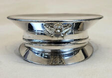 RARE 1960s Corcoran Fine Arts Army Officer Cap Silverplated Paperweight Ashtray picture