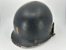 WW2 WWII US Navy M1 Helmet Blue Painted DDay Follow Me Stripe Army Military picture