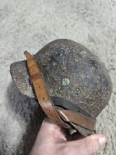 WW2 German M40 relic helmet with carrying strap picture
