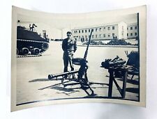 WW2 US Army Military Photo M2 Browning Machine Gun Tripod 5”X7” Historical + M40 picture