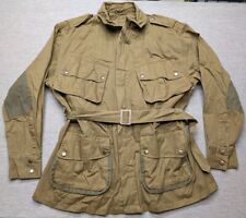 SEMS Inc. Parachute Jumper Coat Army Military Jacket 48R Brown picture