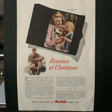 Vintage 1943 Kodak Reunion at Christmas Ad Advertisement picture