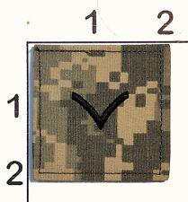 United States Army Private Embroidered Rank Patch Hook Loop Camoflauge picture