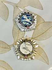 VTG LOT OF 2 Soviet ERA USSR GTO Badge Set III & IV Ready for Labor and Defense