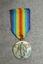 Original WW1 U.S. Victory Medal w/Soldier's Engraved Initials & Full Ribbon picture