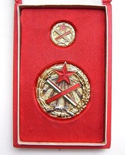 HUNGARY - HUNGARIAN PARTISAN COMMEMORATIVE MEDAL 1954 + MINI + CASE