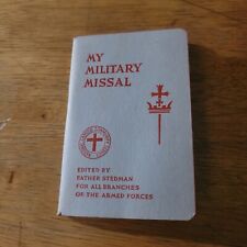 Vintage WW2 Catholic Armed Forces My Military Pocket Missal Father Stedman 1942 picture