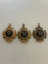 Original Three Shako Plates MASS - VOL MILITIA 1830-1872