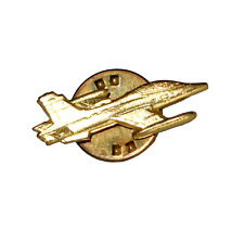 vintage MB-339 air force jet trainer gold tone pin tac picture