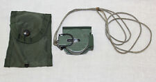 Vintage US Army Military Magnetic Compass Sandy 183 Stocker & Yale In Pouch  picture