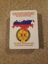 US Army ID Cards Russia Edition - Ukraine War Tank & Plane Spotter Playing Cards picture
