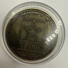 U.S. Army Challenge Coin Army of One Loyalty Duty Honor Display