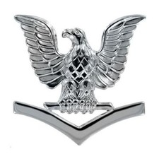 Navy Cap Device E4 Petty Officer Third Class silver