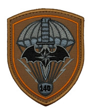 Ukraine 140th Center Patch Parachute Dagger Bat Wings Embroidered Morale Badge