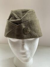 Vintage Military WW2  Garrison Cap Wool  Size 7 Frank & Dunn With Badge picture