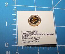 USMC MARINE CORPS HONORABLE DISCHARGE LAPEL HAT PIN BADGE BUTTON  picture