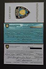 ** Rare ** NYPD Car Wash Authorization Coin (White Version) picture