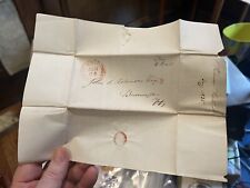1835 letter VT Congressman Hiland Hall to future Governor Sen. John Robinson picture