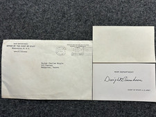 War Department Office of the Chief of Staff Envelope with Dwight D Eisenhower