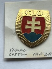 Original Slovakian Slovak Republic Army Customs Cap Badge Pin Insignia Medal
