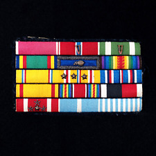 WWII US Navy Officer's Theater Made Custom Ribbon Bar WW1 & Korea Veteran picture